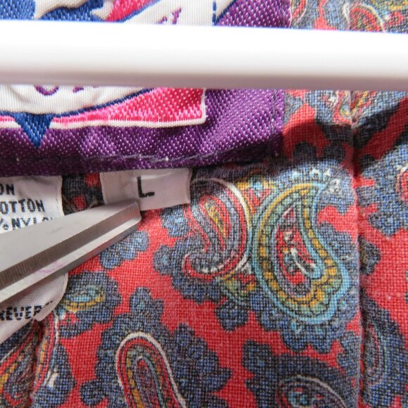 Rock Creek Jacket Womens Large Light Blue Acid Wash Denim Paisley Lined Quilted - Picture 10 of 13